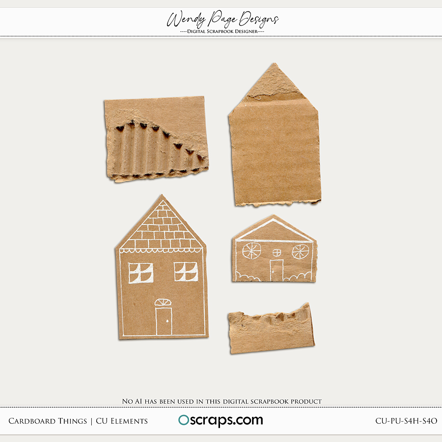 Cardboard Things (CU) by Wendy Page Designs  