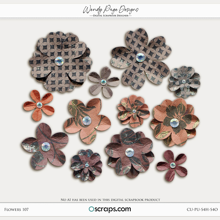 Flowers 107 (CU) by Wendy Page Designs 