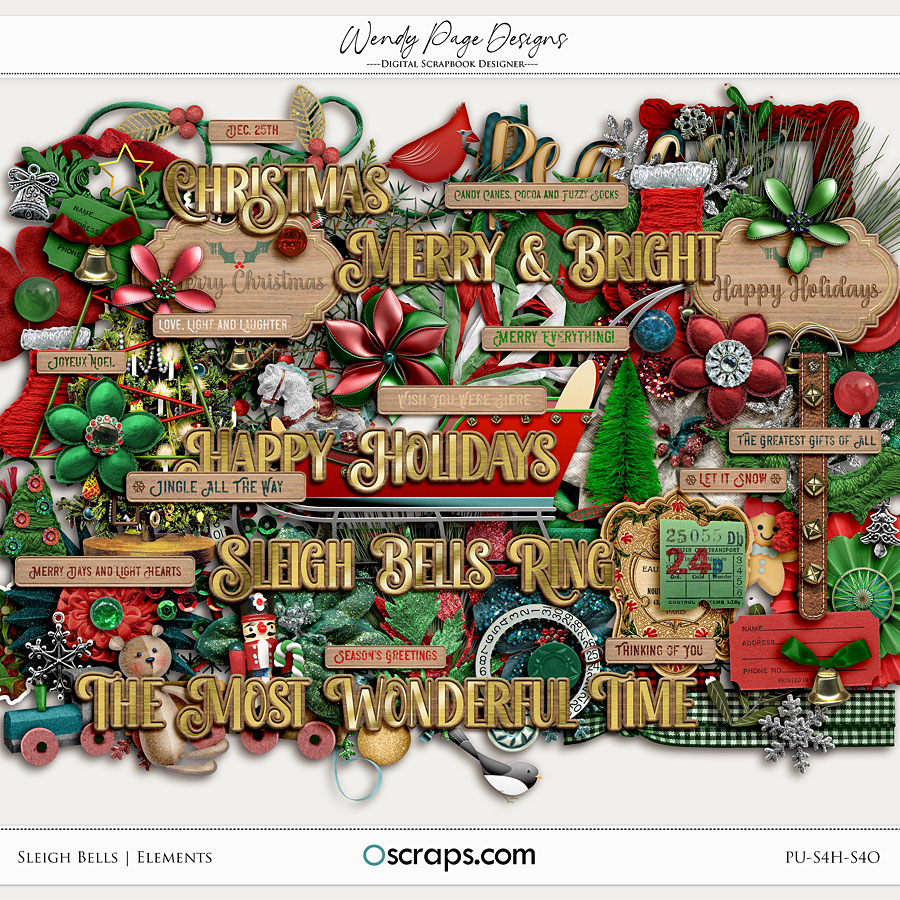 Sleigh Bells Elements by Wendy Page Designs    