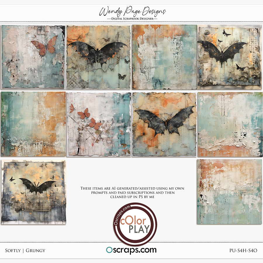 Softly Grungy by Wendy Page Designs 