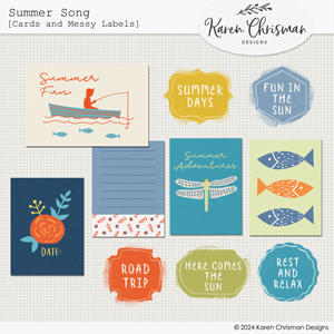 Summer Song Cards and Labels by Karen Chrisman
