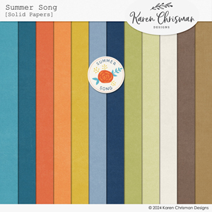 Summer Song Solid Papers by Karen Chrisman