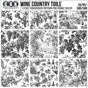 CU Wine Country Toile by CRK
