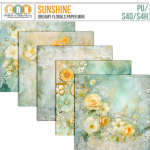 Sunshine - Dreamy Florals Paper Mini by CRK   