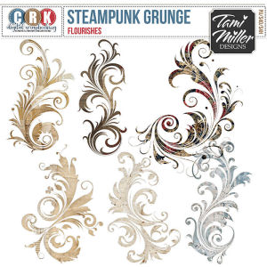 Steampunk Grunge - Flourishes by CRK and TMD     