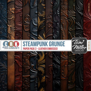 Steampunk Grunge - Leather Embossed Papers by CRK and TMD       