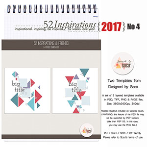 52 Inspirations 2017 No 04 Triangle Templates by Designed by Soco