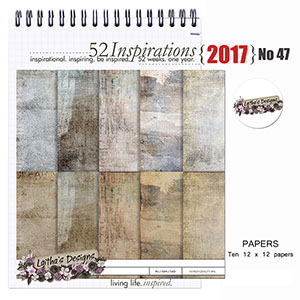 52 Inspirations 2017 No 47 Grunge Papers by Laitha