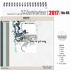 52 Inspirations 2017 No 48 Winter Mini Kit by Maya de Groot