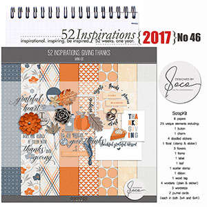 52 Inspirations 2017 No 46 Giving Thanks Mini Kit by Designed by Soco