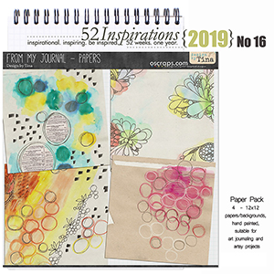 52 Inspirations 2019 No 16 From My Journal Papers by Design by Tina 