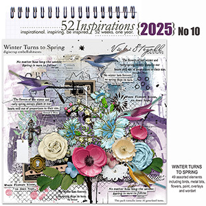 52 Inspirations 2025 No 10 Digiscrap elements by Vicki Stegall