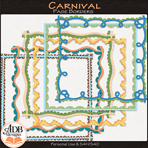 Carnival Page Borders by ADB Designs