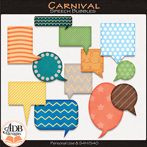 Carnival Speech Bubbles by ADB Designs