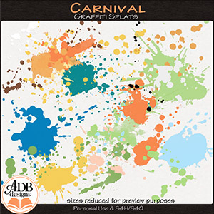 Carnival Splatters by ADB Designs