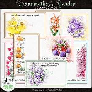 Grandmother's Garden Journalers by ADB Designs