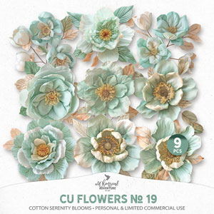 CU Flowers No 19 Cotton Serenity Blooms