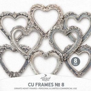 CU Frames No 8 Ornate Heart Frames