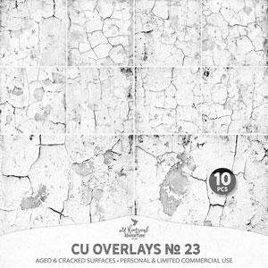 CU Overlays No 23 Aged And Cracked Surfaces