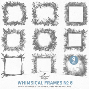 Whimsical Frames No 6 Winter Frames