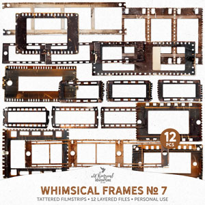 Whimsical Frames No 7 Tattered Filmstrips