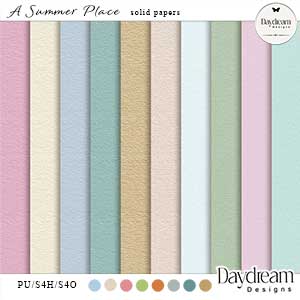 A Summer Place Solid Papers by Daydream Designs