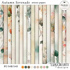 Autumn Serenade Artistic Papers by Daydream Designs  