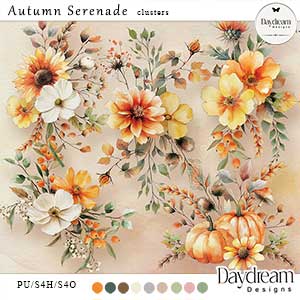 Autumn Serenade Clusters by Daydream Designs    