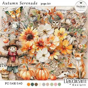 Autumn Serenade Page Kit by Daydream Designs     