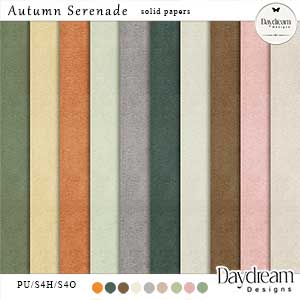 Autumn Serenade Solid Papers by Daydream Designs 