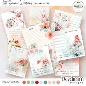 Late Summer Whispers Journal Cards by Daydream Designs   