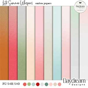 Late Summer Whispers Ombre Papers by Daydream Designs