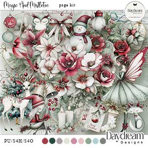 Magic And Mistletoe Page Kit by Daydream Designs      