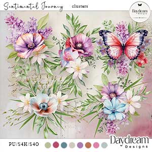 Sentimental Journey Clusters by Daydream Designs  