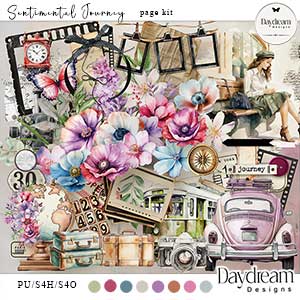 Sentimental Journey Page Kit by Daydream Designs   