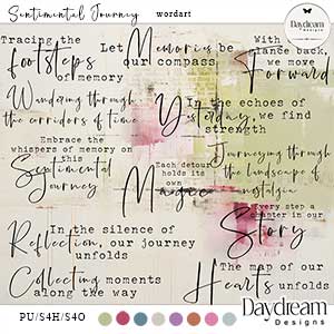 Sentimental Journey WordArt by Daydream Designs 