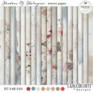 Shadows Of Yesteryear Artistic Papers by Daydream Designs 