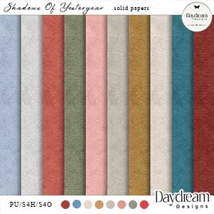 Shadows Of Yesteryear Solid Papers by Daydream Designs