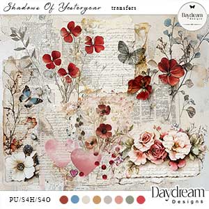 Shadows Of Yesteryear Transfers by Daydream Designs