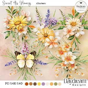 Sweet As Honey Clusters by Daydream Designs  