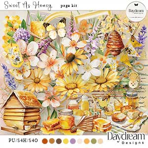 Sweet As Honey Page Kit by Daydream Designs   