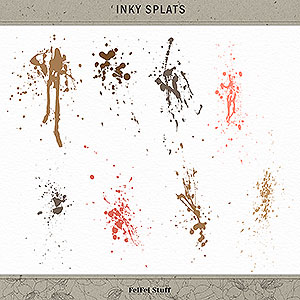 Inky Splats by FeiFei Stuff