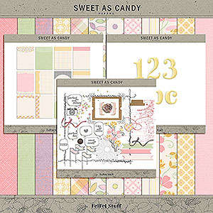 Sweet as Candy Digital Scrapbook Kit by FeiFei Stuff