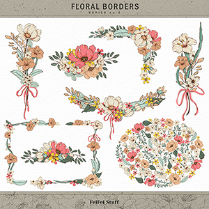 Floral Borders No.4 by FeiFei Stuff