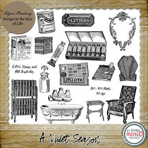 A Quiet Season - 16 PNG Stamps and ABR Brush Files by Idgie's Hearstsong