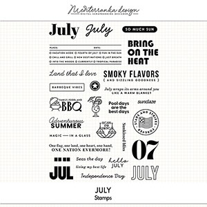 July (Digital stamps) 