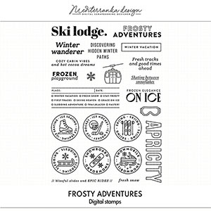 Frosty adventures (Digital stamps) 