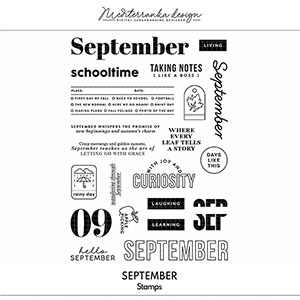 September (Digital stamps) 