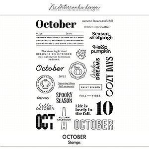 October (Digital stamps) 