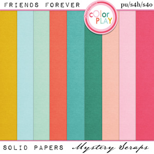 Friends Forever Solid Papers by Mystery Scraps 